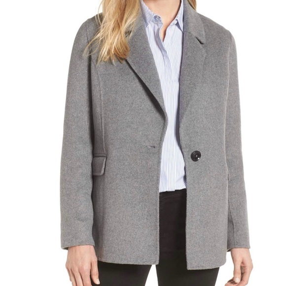 Badgley Mischka Jackets & Blazers - Badgley Mischka Double Face Wool Blazer Gray 2202